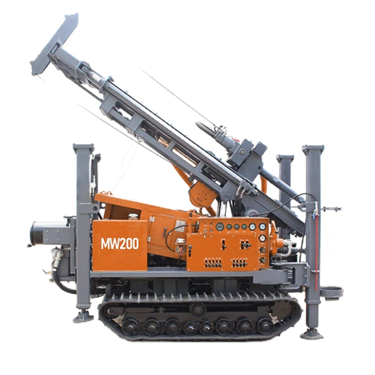 200m Crawler Rotary Water Well Drilling Rig