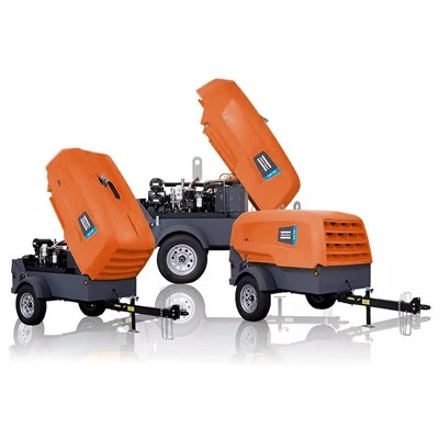 Atlas Copco Mobile Küçük Çekilebilir Kompresörler Hava Kompresörü Satılık